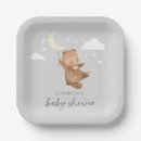 Search for moon baby shower plates Neutral