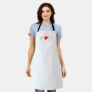 Search for black and white heart aprons Mother