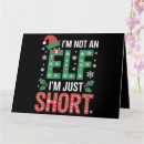 Search for funny elf christmas cards Red
