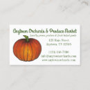 Search for pumpkin business cards Harvest