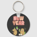 Search for new years celebration keychains Typography
