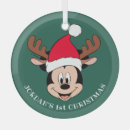 Search for baby mickey mouse ornaments Baby's first christmas