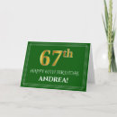 Search for sixty seven cards 67 years old