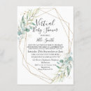 Search for geometric baby shower invitations Foliage
