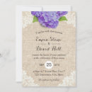 Search for purple hydrangea wedding invitations Country