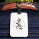 Recherche de en pastel bagages étiquettes Rose