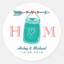 Search for rustic mason jar wedding stickers Heart