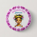 Search for african ethnicity buttons Birthday girl