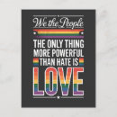 Search for hatred postcards Love is love
