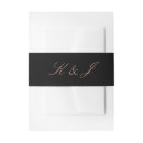 Recherche de black wedding invitation belly bands Simple