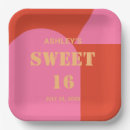 Search for hot pink and orange plates Trendy