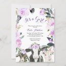 Recherche de purple floral baby shower invitations Fleurs violettes