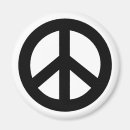 Search for peace sign magnets Black