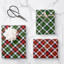 Search for red and green plaid wrapping paper Seasonal