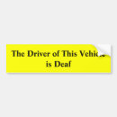 Search for deaf bumper stickers Driver