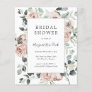 Search for dusty rose bridal shower invitations Greenery