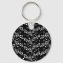 Search for damask black white keychains Floral