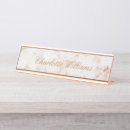 Search for rose gold name plates Marble