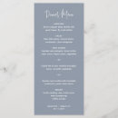 Search for dusty blue wedding menus Modern