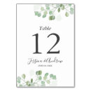 Search for rustic numbers table cards Eucalyptus