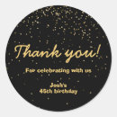 Search for gold confetti stickers Milestone birthday