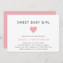 Recherche de sweet baby baby girl shower invitations Moderne