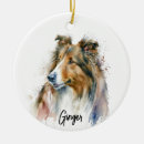 Search for sheltie ornaments Collie