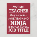 Search for autism teacher postcards Parent