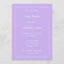 Search for light purple baby shower invitations Modern
