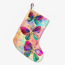 Search for butterfly christmas stockings Watercolor