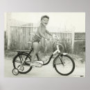 Search for bicycle riding posters Black and white