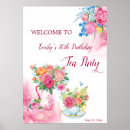 Search for tea welcome party signs Botanical