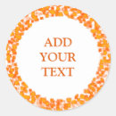 Search for orange frame stickers Leaves