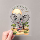 Recherche de savane invitations Éléphant