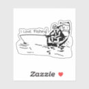 Search for i love boating stickers Fishing
