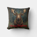 Search for rustic christmas pillows Moose