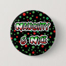 Search for naughty or nice buttons Humour