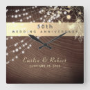 Recherche de horloge 50 ans de mariages Doré