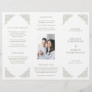 Search for traditional reception wedding programs Minimalist