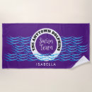 Recherche de purple serviettes de plage Nage