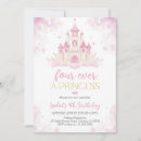 Recherche de château rose invitations Quatre fois princesse