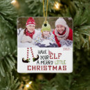 Search for cute elf ornaments Typography