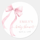 Search for girl baby shower stickers Blush pink