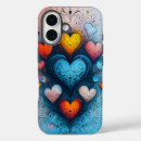 Recherche de illustration romantique iphone coques Conception cardiaque