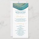 Search for green gold wedding programs Watercolor