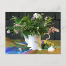 Search for vintage floral still life postcards Green