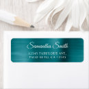 Search for teal blue return address labels Calligraphy