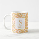 Recherche de rayures de zèbre tasses Monogramme