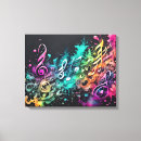 Search for street graffiti canvas prints Music