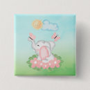 Recherche de éléphant avec des fleurs badges Mignon